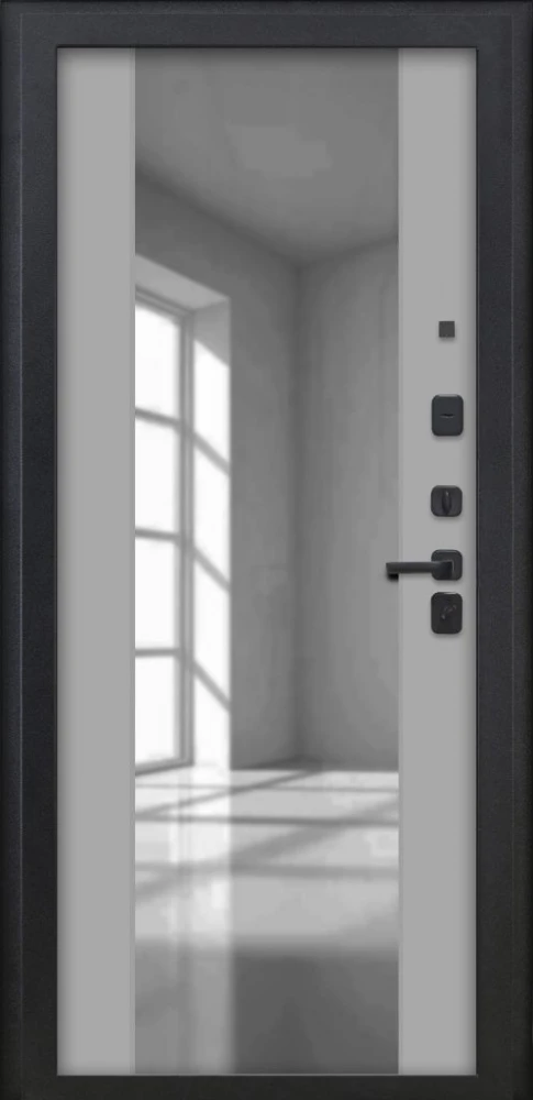 Входная дверь ДвериПРО Термо серебро ФЛЗ-1 Шарли светлый DPRO228260 внутренняя сторона